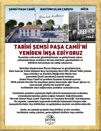 Şemsi Paşa Camisi 81 sonra yeniden inşa edilecek

