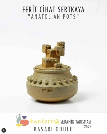 Seramik yarışması &ouml;d&uuml;l&uuml; NEV&Uuml;&rsquo;n&uuml;n