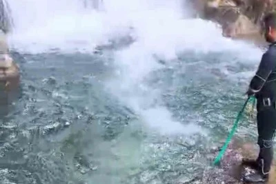Serinlemek i&ccedil;in girdiği Değirmendere Şelalesi'nde boğuldu