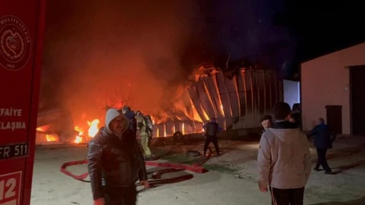 Bursa'da fabrika yangını