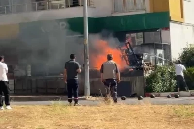Siirt&rsquo;te atık malzemelerde &ccedil;ıkan yangın s&ouml;nd&uuml;r&uuml;ld&uuml;