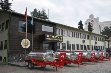 Sık sık k&ouml;y yangınlarının yaşandığı il&ccedil;eye 5 adet yangın tankeri
