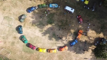 Şile&rsquo;de renkli Vosvos ara&ccedil;lar bir araya geldi
