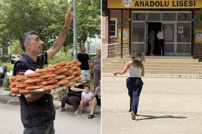 Simit&ccedil;i seslendi, veliler seslendi ancak saniyelerle sınavı ka&ccedil;ırdı