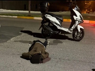 Sırtında bı&ccedil;akla hastaneye yetişmeye &ccedil;alıştı ama olmadı! 