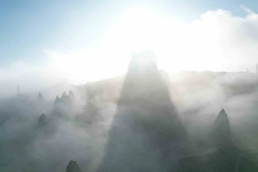 Sisli Kapadokya havadan g&ouml;r&uuml;nt&uuml;lendi
