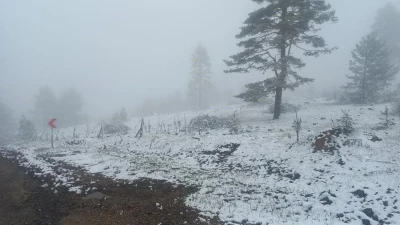 Sivas yine şaşırtmadı, Mayıs ayı ortasında y&uuml;ksek kesimlere kar yağdı
