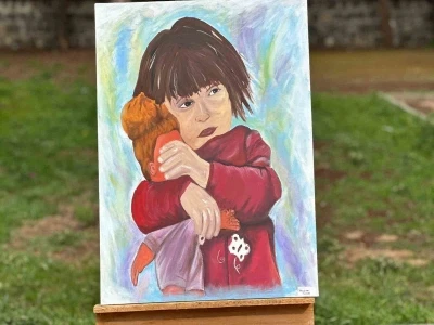 Siverek&rsquo;te ortaokul &ouml;ğrencilerinden Gazze temalı resim sergisi
