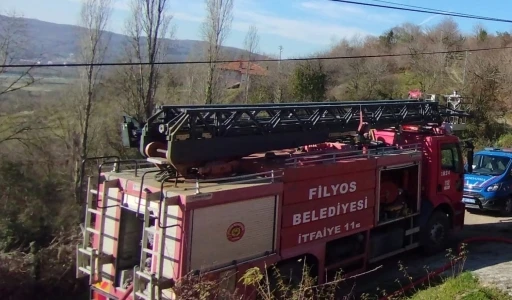 Soba evin &ccedil;atısını yaktı
