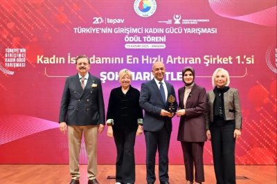 ŞOK Marketler&rsquo;e &ldquo;Kadın İstihdamını En Hızlı Artıran Şirket&rdquo; &Ouml;d&uuml;l&uuml;