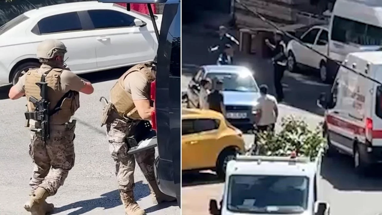 Sokak ortasında silahlı saldırı! &Ouml;zel harekat polisi sevk edildi