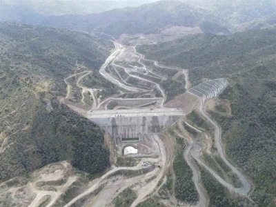 S&ouml;ke Sarı&ccedil;ay Barajı&rsquo;nda &ccedil;alışmalar s&uuml;r&uuml;yor
