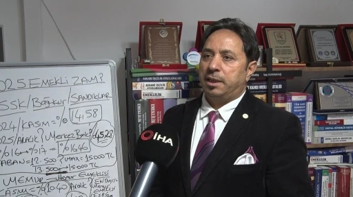 Sosyal G&uuml;venlik Başuzmanı Karakaş: "12 bin 500 lira olan en d&uuml;ş&uuml;k emekli aylığı 15 bin lira olabilir"
