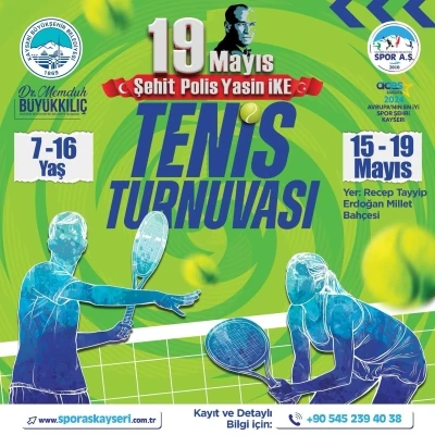 Spor A.Ş.&rsquo;den 19 Mayıs&rsquo;a &ouml;zel tenis turnuvası
