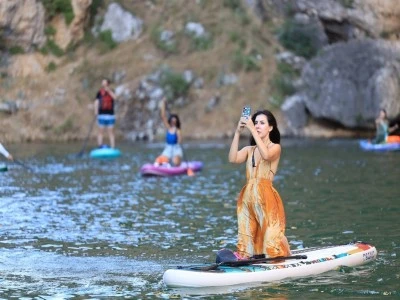 Takoran Vadisi'nde SUP sporu etkinliği