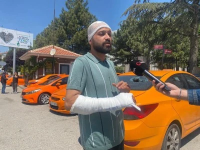 Taksi durağına saldırı: 3 şof&ouml;r yaralandı, 5 taksi zarar g&ouml;rd&uuml;