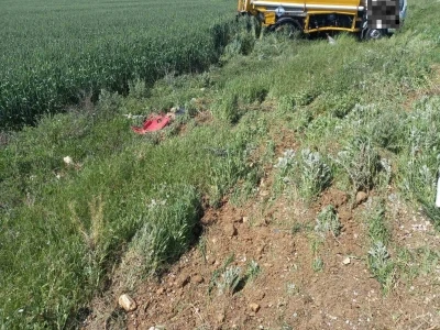Tanker takla attı, s&uuml;r&uuml;c&uuml; hafif yaralandı
