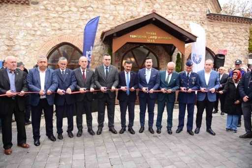 Tarihi Yenişehir &Ccedil;arşı Hamamı coşkulu t&ouml;renle a&ccedil;ıldı