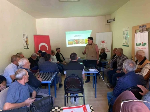 Tarımla uğraşan &uuml;reticilere y&ouml;nelik toplantı d&uuml;zenlendi
