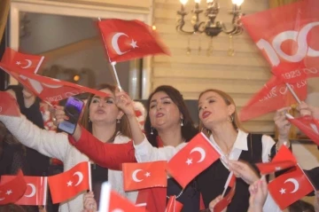 Tavşanlı&rsquo;da Anaokulu &ouml;ğrencilerinden Cumhuriyet&rsquo;in 100. Yıl kutlaması
