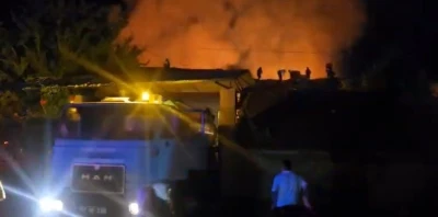 Tavşanlı&rsquo;da &ccedil;ıkan yangında 4 ev kullanılamaz hale geldi