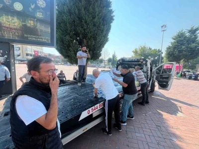 Tavşanlı halkı, Harmancık&rsquo;taki yangın i&ccedil;in seferber oldu