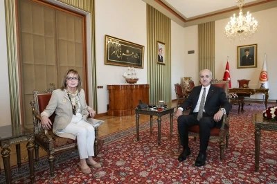 TBMM Başkanı Kurtulmuş, Bosna Hersek'in Ankara B&uuml;y&uuml;kel&ccedil;isi Colakovic'i kabul etti