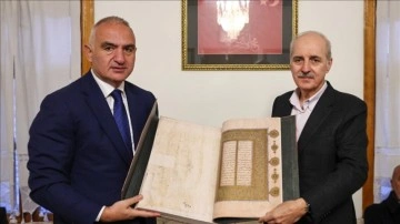 TBMM Başkanı Kurtulmuş ile K&uuml;lt&uuml;r ve Turizm Bakanı Ersoy Şebiarus duasına katıldı