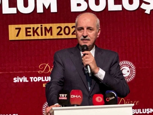TBMM Başkanı Kurtulmuş: "T&uuml;rkiye arz-ı mevudun ger&ccedil;ekleşmesine asla m&uuml;saade etmeyecektir"
