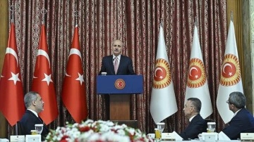TBMM Başkanı Kurtulmuş: T&uuml;rkiye kendi eksenini tahkim etmek mecburiyetinde olan bir &uuml;lke