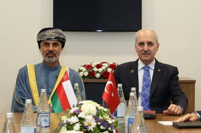TBMM Başkanı Kurtulmuş, Umman Meclis Başkanı Al Maawali ile bir araya geldi