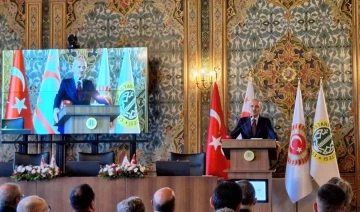 TBMM Başkanı Numan Kurtulmuş: "T&uuml;rkiye&rsquo;nin Kıbrıs&rsquo;tan vazge&ccedil;mesi asla d&uuml;ş&uuml;n&uuml;lemez"