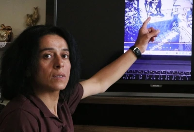 Tekerlekli sandalyedeki engelli kadına darp 