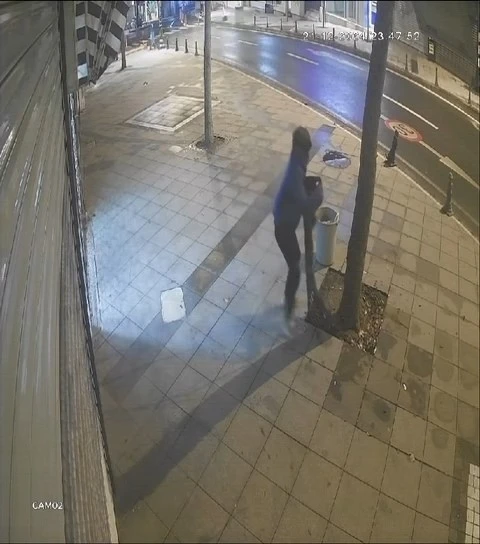 Tekirdağ&rsquo;da at arabasıyla mazgal hırsızlığı kamerada
