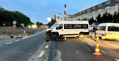 Tekirdağ'da minib&uuml;sle &ccedil;arpışan motosikletin s&uuml;r&uuml;c&uuml;s&uuml; &ouml;ld&uuml;