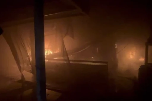 Tekirdağ&rsquo;da perde fabrikasında korkutan yangın
