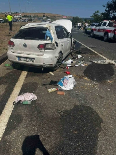 Tekirdağ&rsquo;daki kazada d&uuml;ğ&uuml;n hazırlığı yapan &ccedil;ift yaralandı
