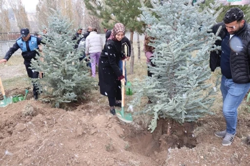 Tercan&rsquo;da geleceğe nefes i&ccedil;in fidan dikildi
