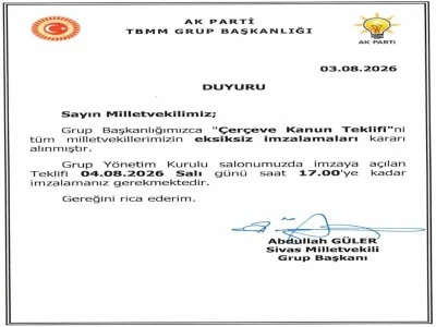 'Ter&ouml;rs&uuml;z T&uuml;rkiye' s&uuml;reci kapsamında hazırlanan '&ccedil;er&ccedil;eve yasa' imzaya a&ccedil;ıldı