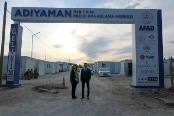 TGSD&rsquo;nin Adıyaman&rsquo;da kurduğu bin 200 kişilik konteyner kentte yaşam başladı

