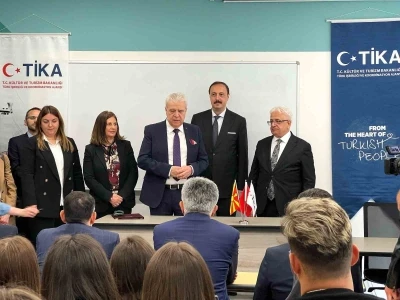 TİKA. Kuzey Makedonya&rsquo;da T&uuml;rk&ccedil;e eğitim sınıflarını yeniliyor
