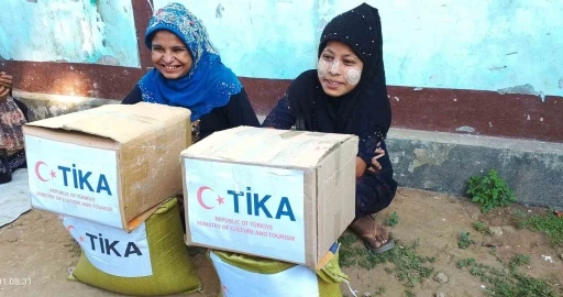TİKA, T&uuml;rkiye&rsquo;nin yardım elini Myanmar&rsquo;da afetzedelere uzattı
