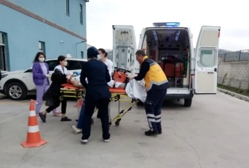 Tırın &ccedil;arptığı emekli &ouml;ğretmen ağır yaralandı
