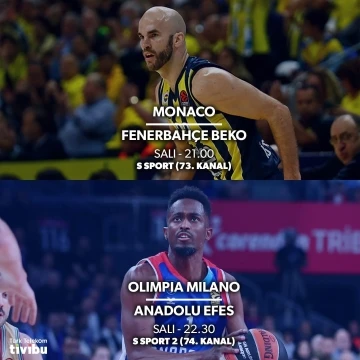 Tivibu&rsquo;da EuroLeague &ccedil;ift ma&ccedil; haftası
