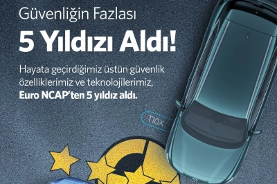 TOGG'dan G&uuml;venlikte Zirve: T10X ve T10F Modelleri Euro NCAP Testinden 5 Yıldız Aldı!