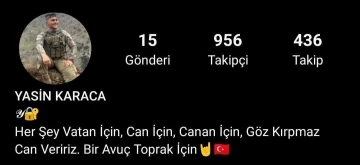 Tokatlı şehidin sosyal medya profilinde bulunan yazı dikkat &ccedil;ekti
