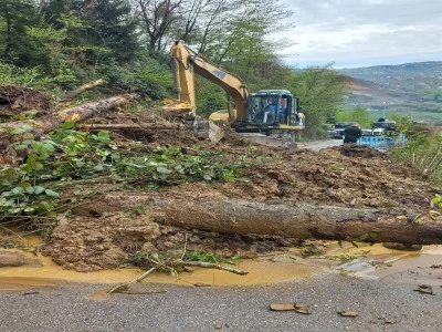 Trabzon'da heyelan
