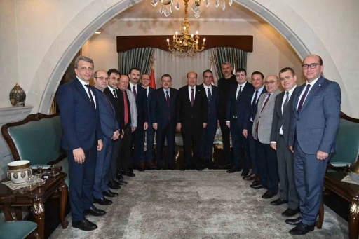 Trabzon heyetinden KKTC Cumhurbaşkanı Tatar&rsquo;a ziyaret
