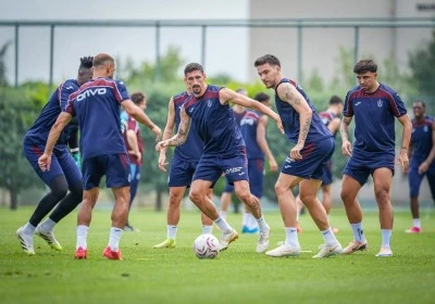 Trabzonspor'da neşeli idman