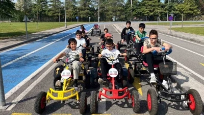 Trafik kurallarını eğlenerek &ouml;ğrendiler
